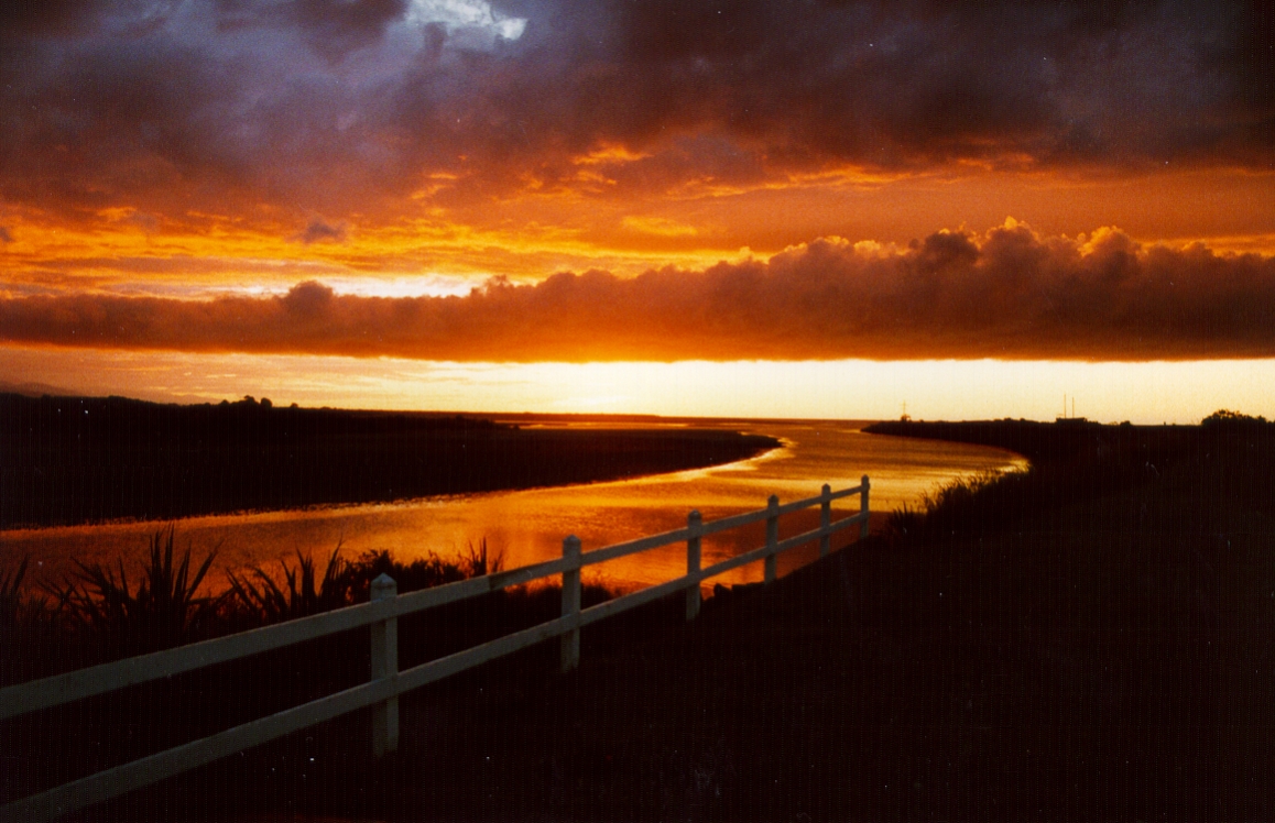 Sunset on the West Coast NZ